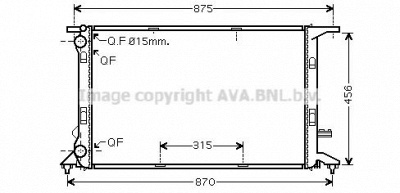 AVA QUALITY COOLING ai2292 -  Радиатор, охлаждение двигателя